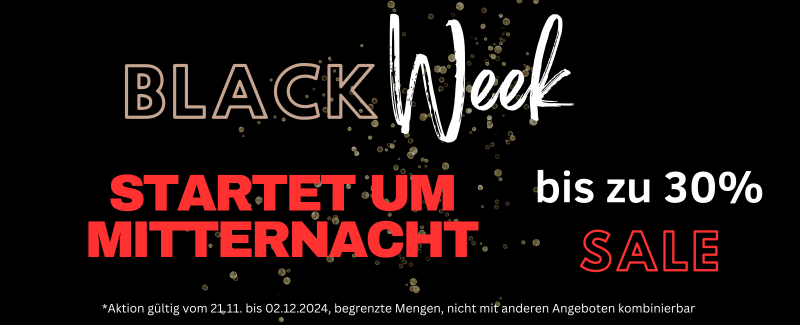 Black Week sale ab Mitternacht